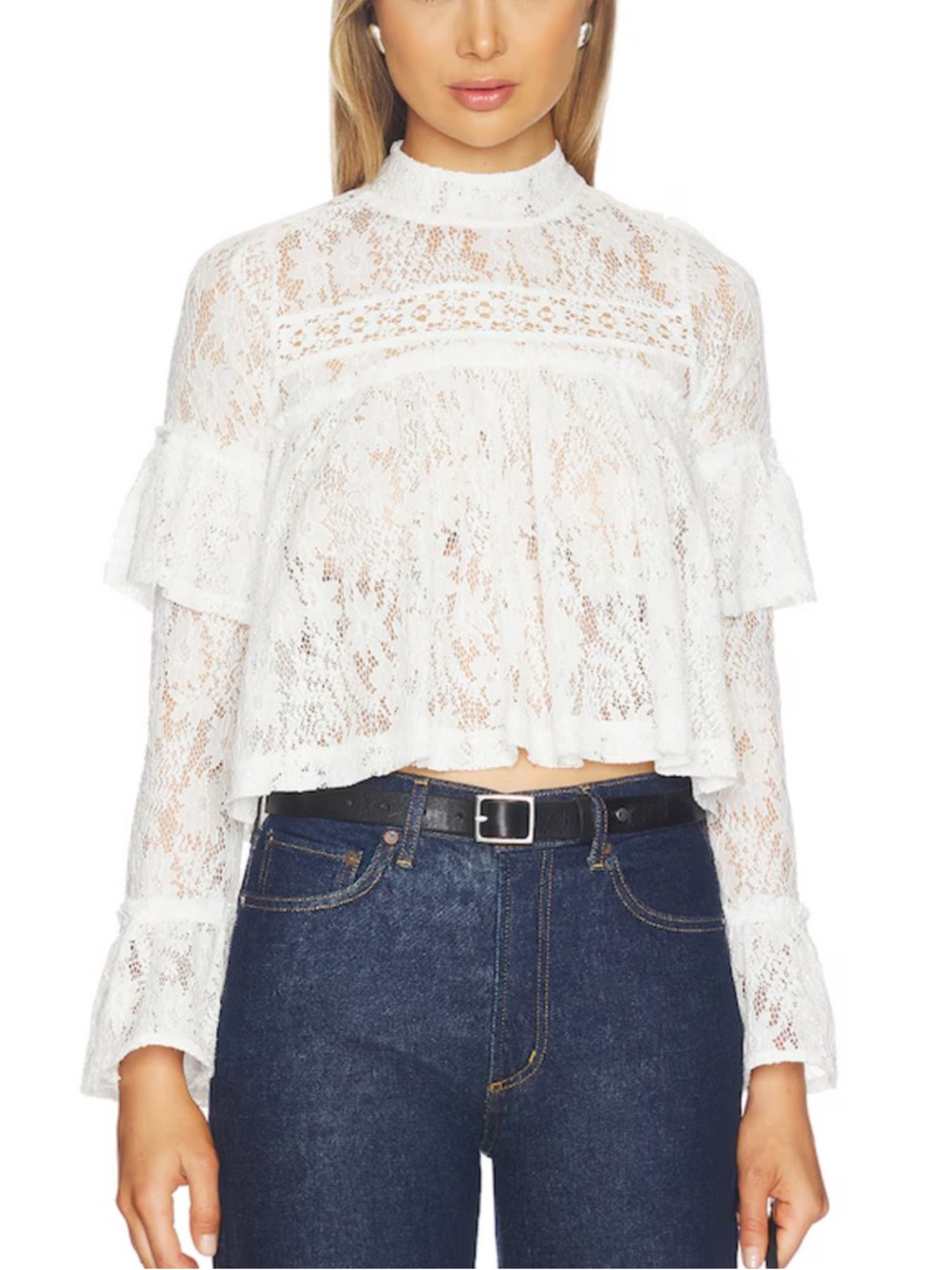Free People Lizbeth Lace Top